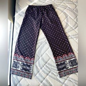Patterned Trousers/Flare pants